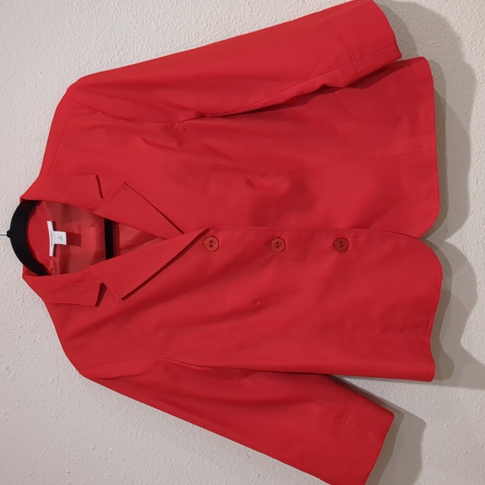 Vintage Dressbarn Red Blazer Size Medium